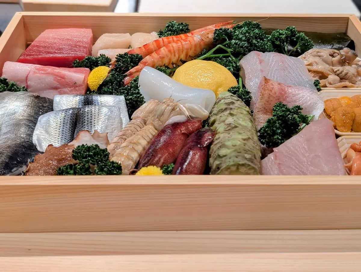 Highly rated REONA sushi features premium ingredients sourced by skilled chefs from local Tokyo fish markets.
