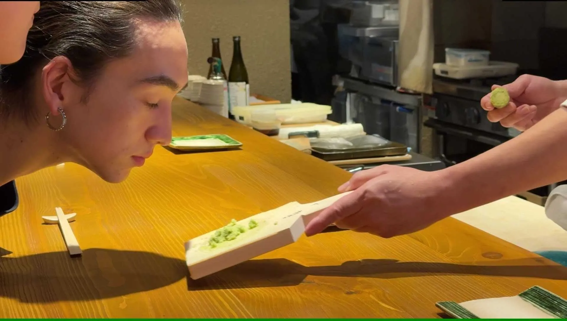 Omakase at REONA offers a close-up sensory experience with master skills and ingredients like fresh real Wasabi.